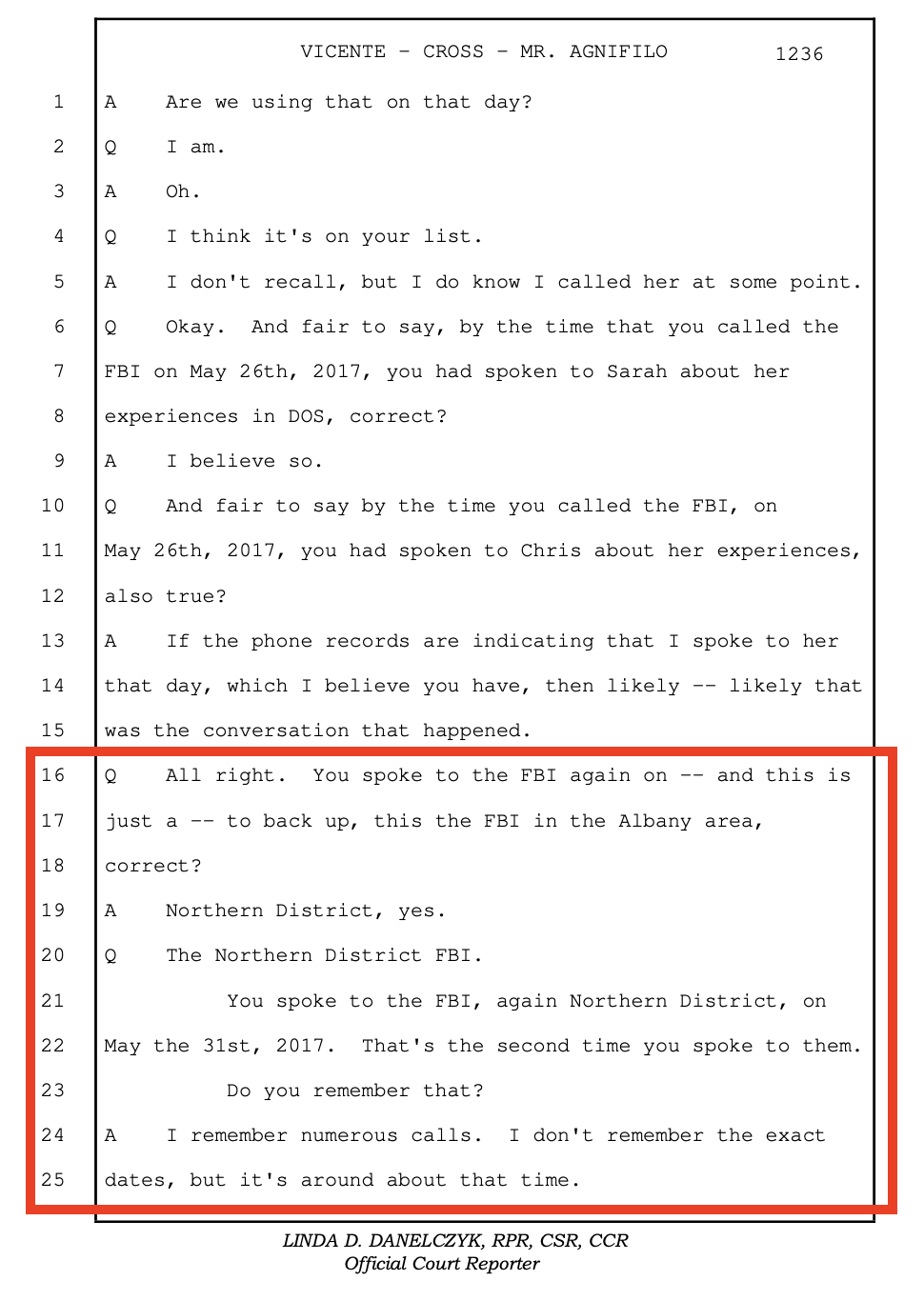 Vicente trial testimony confirming NDNY was approached and declined to prosecute